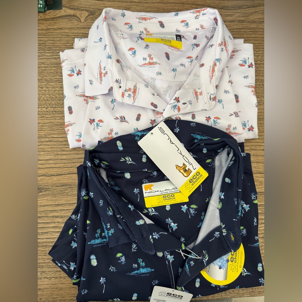 Men’s golf polo shirts (INCLUDES 2 SHIRTS) NEW WITH TAGS